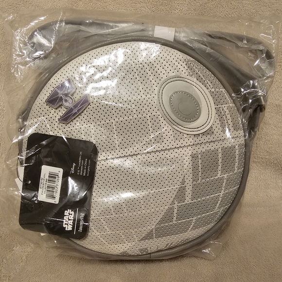 Loungefly Handbags - NWT Disney Loungefly Pin Bag - Star Wars Death Star With Tie Fighter Pin